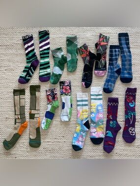 Stance sock lot of 8 pair